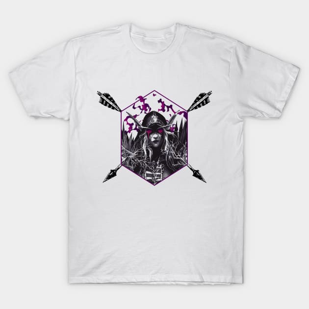 Sylvanas Windrunner T-Shirt by IamValkyrie